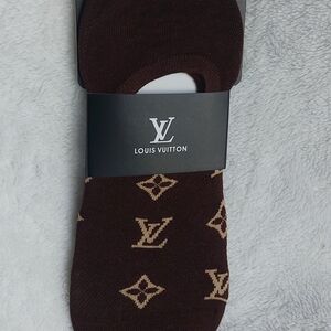 Louis Vuitton Brown and Beige Patterned Socks